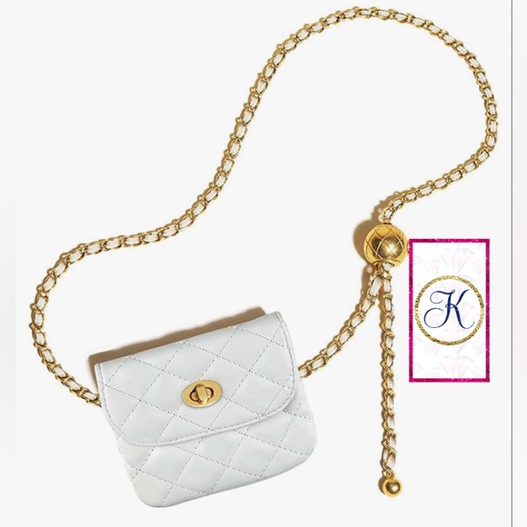 🌹Chic & Classy Woven Chain Waist Purse Pocket 🌹 - Picture 6 of 7